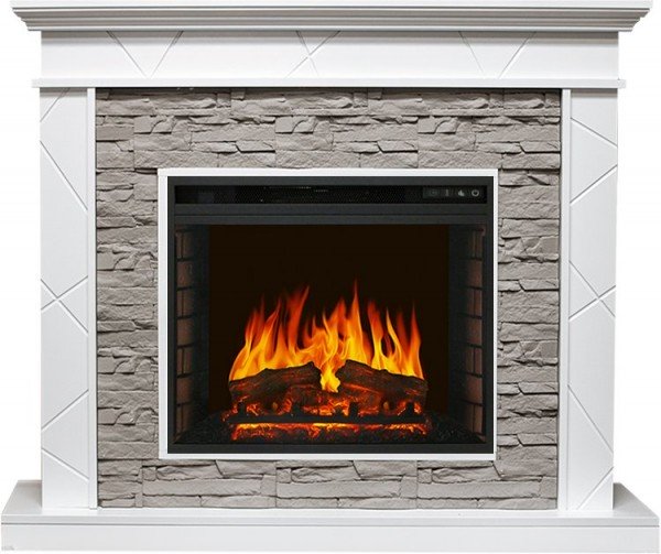 Декоративные электрические камины ROYAL FLAME Basel сланец серый с очагом Vision 23 EF LED FX