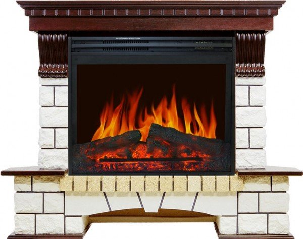 Декоративные электрические камины ROYAL FLAME Pierre Luxe с очагом Jupiter FX