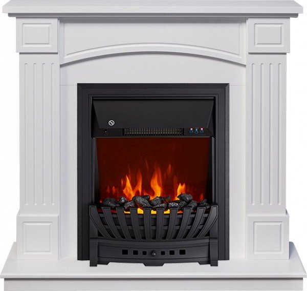 Декоративные электрические камины ROYAL FLAME Boston с очагом Aspen Black белый