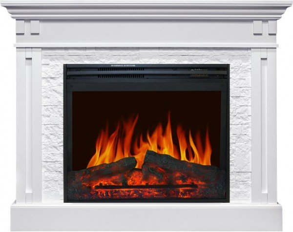 Декоративные электрические камины ROYAL FLAME Cambridge камень бежевый белый с очагом Jupiter FX New