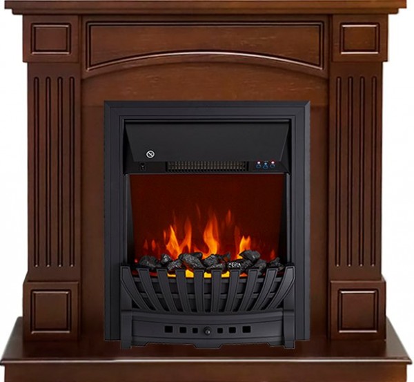Декоративные электрические камины ROYAL FLAME Boston с очагом Aspen Black темный дуб