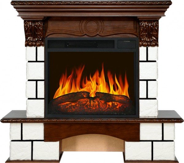 Декоративные электрические камины ROYAL FLAME Pierre Luxe с очагом Vision 23 LED FX