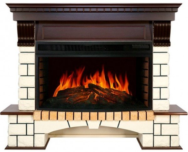 Декоративные электрические камины ROYAL FLAME Pierre Luxe с очагом Dioramic 33W FX