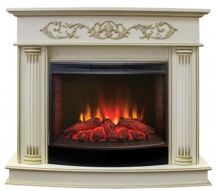 Декоративные электрические камины REAL FLAME Milano 25,5 WT с Evrika 25,5