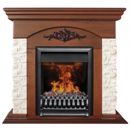Декоративные электрические камины REAL FLAME Neapolis NT c очагом 3D Oregan