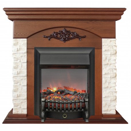 Декоративные электрические камины REAL FLAME Neapolis NT с очагом Fobos Lux BL S