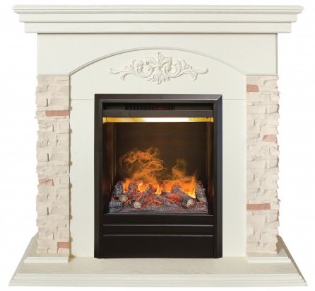 Декоративные электрические камины REAL FLAME Neapolis WT c очагом 3D Olympic