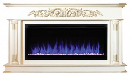 Декоративные электрические камины REAL FLAME Prince 42 WT с очагом Saphir 42
