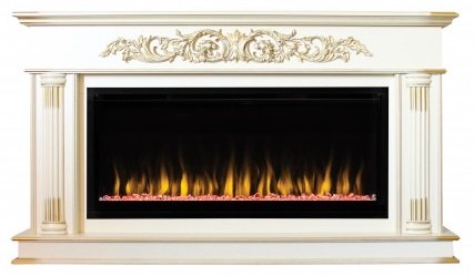 Декоративные электрические камины REAL FLAME Prince 50 WT с очагом Saphir 50