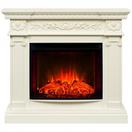 Декоративные электрические камины REAL FLAME Riviera 25,5 WT с очагом Evrika 25,5