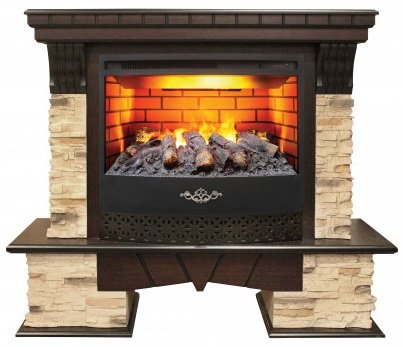 Декоративные электрические камины REAL FLAME Rockland 25,5 AO c очагом FireStar 25,5 3D