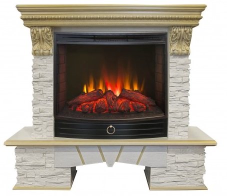 Декоративные электрические камины REAL FLAME Rockland LUX 25,5 WT с Evrika 25,5