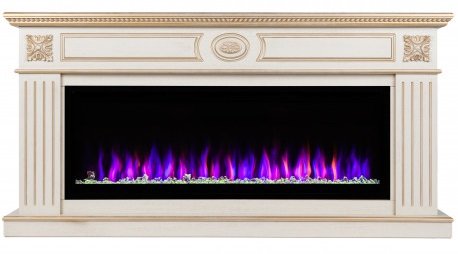 Декоративные электрические камины REAL FLAME Siena 50 WT с очагом Saphir 50