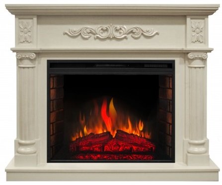 Декоративные электрические камины REAL FLAME Silvia 26 WT с очагом Epsilon 26 SIR