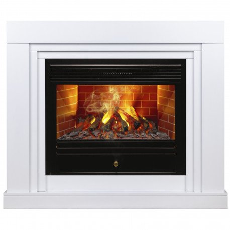 Декоративные электрические камины REAL FLAME Stanley 26 WT с очагом Novara 26 3D