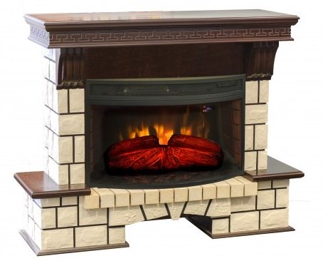 Декоративные электрические камины REAL FLAME Stone New 33 AO с FireSpace 33W S IR