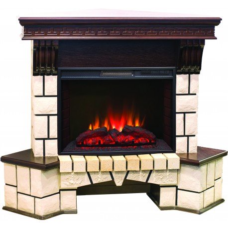 Декоративные электрические камины REAL FLAME Stone New Corner (угловой) 25,5 AO с Sparta 25,5