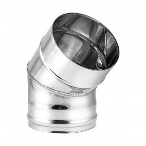 Одностенные трубы ФЕНИКС Отвод 180 мм (45 градусов) 0.5 мм