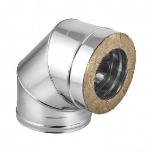 Сэндвич трубы из нержавеющей стали ФЕНИКС Отвод 2ОТ 90 200 / 300 мм