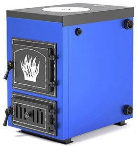 Твердотопливный котел отопления ВЕЗУВИЙ ЭЛЬБРУС-14П (с чугунной плитой)