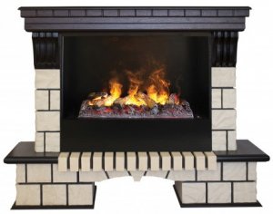    REAL FLAME Stone 26 AO   3D Cassette 630 + Black 