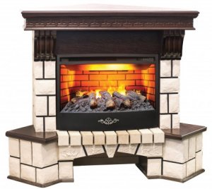 ������������ ������������� ����� REAL FLAME Stone Corner 25,5 AO c ������ FireStar 25,5 3D