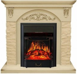 Декоративный электрический камин ROYAL FLAME Bern крупный сланец бежевый с очагом Majestic FX M