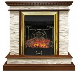 Декоративный электрический камин ROYAL FLAME Calgary сланец бежевый с очагом Majestic FX M