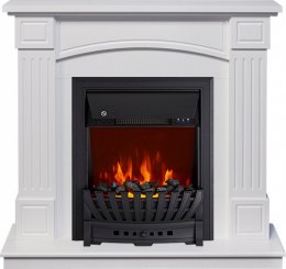 Декоративный электрический камин ROYAL FLAME Boston с очагом Aspen Black белый