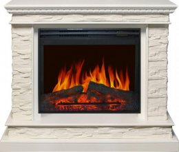 Декоративный электрический камин ROYAL FLAME Calgary сланец белый с очагом Jupiter N