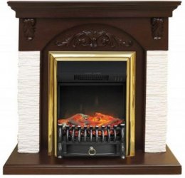 Декоративный электрический камин ROYAL FLAME Bern мелкий сланец белый с очагом Fobos FX M