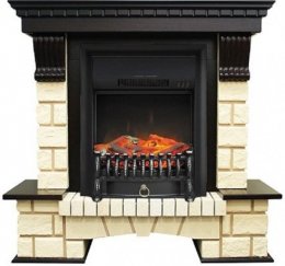 Декоративный электрический камин ROYAL FLAME Pierre Luxe шампань с очагом Fobos FX M
