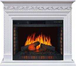 Декоративный электрический камин ROYAL FLAME Valletta с очагом Vision 30 EF LED FX белый