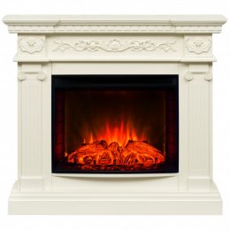 Декоративный электрический камин REAL FLAME Riviera 25,5 WT с очагом Evrika 25,5
