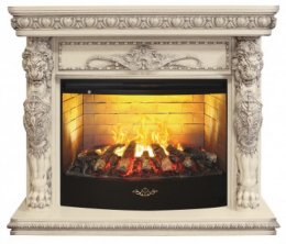 Декоративный электрический камин REAL FLAME Romano 33 WT с Firestar 33 3D