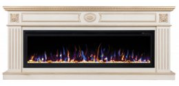 Декоративный электрический камин REAL FLAME Siena 60 WT с очагом Saphir 60
